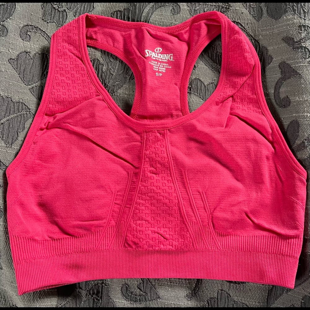 Spaulding sports bra size small